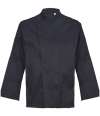 04458 Eugene NEOBLU Long Sleeve Chef's Jacket Deep Black colour image